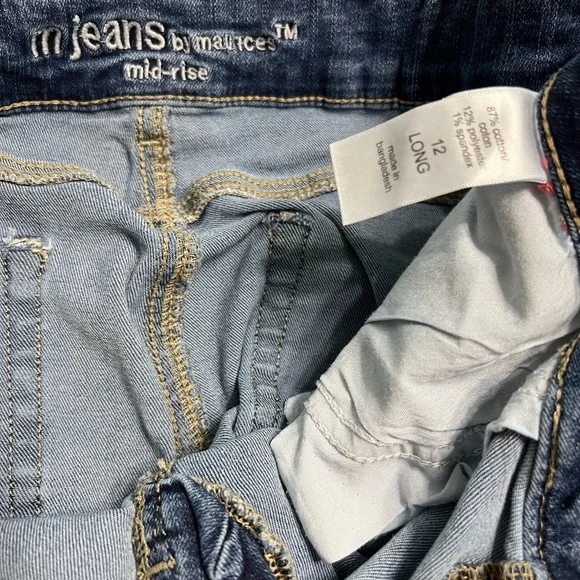 Maurices Blue Straight Leg Jeans Classic Style - Picture 3 of 3